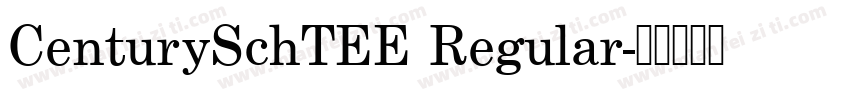CenturySchTEE Regular字体转换